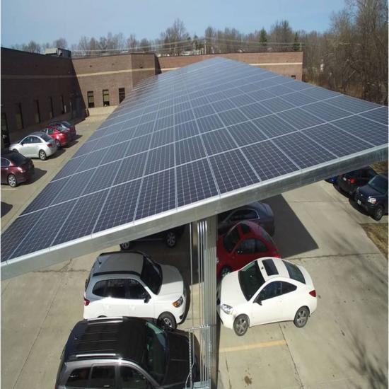Automotive Solar Carport Stations Mounting