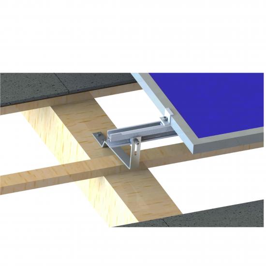 Slate tile roof solar panel mounts